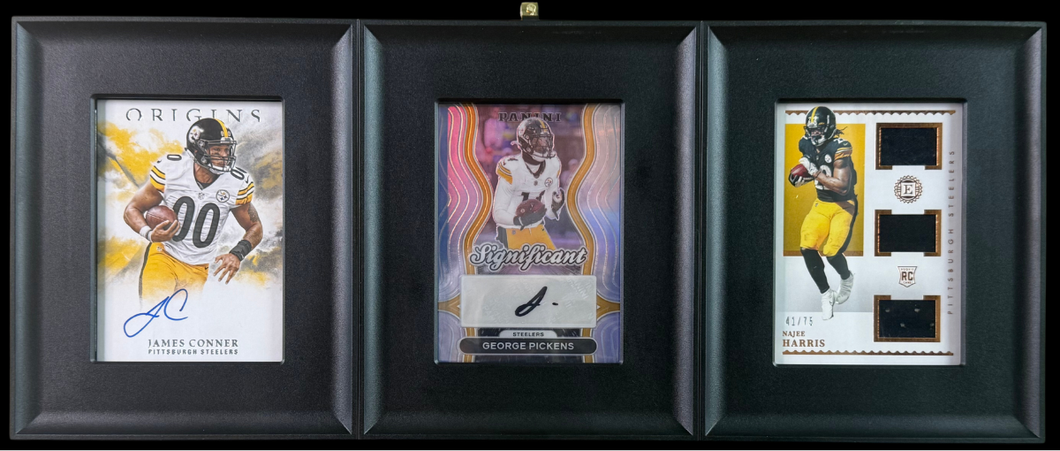 James Conner RC Autograph, George Pickens Autograph, Najee Harris Triple Patch RC