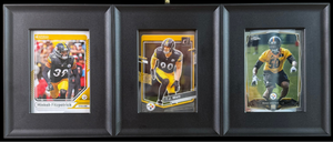 Minkah Fitzpatrick, TJ Watt Clearly Donruss, Ryan Shazier Topps Chrome RC